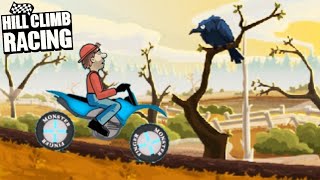 Hill Climb Racing  Motocross Bike on Bogland 3485m New Record [upl. by Attelahs]