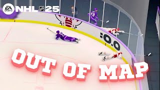 Out Of Map Glitch  Nhl 25 Eashl 3v3 Gameplay [upl. by Acihsay464]