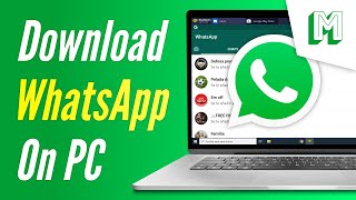 HOW TO DOWNLOAD WHATSAPP on Laptop  Install WhatsApp on PC Windows Free [upl. by Stubbs217]