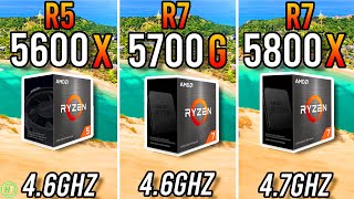 Ryzen 5 5600X vs Ryzen 7 5700G vs Ryzen 7 5800X [upl. by Gianna103]