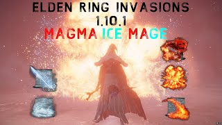 Elden Ring PvP Invasions 1101  Magma Cold Sorcery Mage Int Build RL 150 [upl. by Nahgeem725]