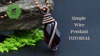 How to wire wrap a VERTICAL drill gemstone TUTORIAL for Beginners [upl. by Milman]