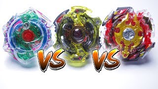 Beyblade Burst Evolution Battle  SPRIGGAN vs STORM SPRIGGAN vs LEGEND SPRIGGAN [upl. by Yelra]