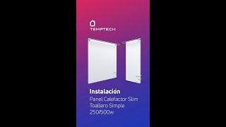 Instalación Panel Calefactor Slim Temptech Toallero Simple [upl. by Noryk]