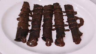 Chocolate wafer Rolls recipe by iqra in the kitchen [upl. by Nnasor]