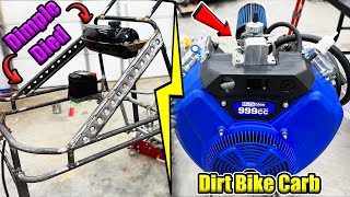 999cc V Twin Gets A Dirt Bike Carb  999cc Go Kart Ep3 [upl. by Nivrag]