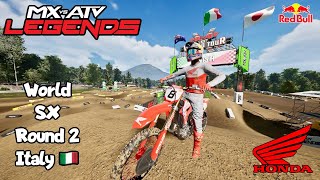 WSX RD 2 Corso Italy QUAL 1  TEAM HONDA HRC mxvsatv mxvsatvlegends racing supercross dirtbike [upl. by Wittenburg998]