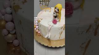 SARACINOSRL pasta model cake pečenie torta girl mobile happy happybirthday gold [upl. by Atem]