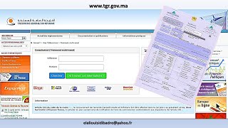 Paiement des taxes en ligne  via TGR اداء الضريبة باستعمال [upl. by Cadmar]