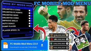 FC Mobile Mod Menu Apk V23103 Unlimited Money Unlimited Gems amp Unlimited FC Points Mod menu 2025 [upl. by Farnham]