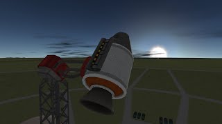 KSP 06 Test radial decoupler splashed down at Kerbin [upl. by Nasar]