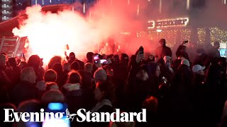 Seven injured as police open fire on antilockdown protesters in the Netherlands [upl. by Rotberg709]