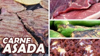 Una CARNE ASADA quotde Verdadquot  3 marinados  TOQUE Y SAZÓN [upl. by Daffy]