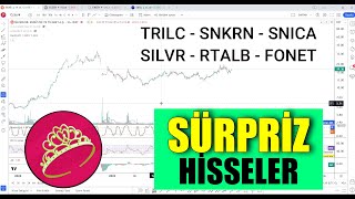 Sürpriz Hisseler TRILC  SNKRN  SNICA  SILVR  RTALB  FONET  Bayan Fibo tradingview [upl. by Ahsyak]