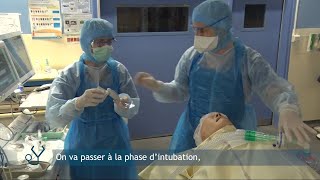 COVID19 bloc opératoire intubation [upl. by Vieva]