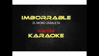 Imborrable karaoke El Mono zabaleta [upl. by Kippy]