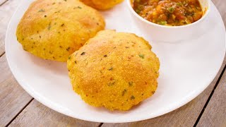 करारी आलू की पूरी की रेसिपी  aloo puri  potato alu flavor poori tiffin recipe  CookingShooking [upl. by Vizzone]