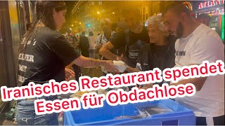 Wir verteilen iranisches Essen an Bedürftige auf der Straße [upl. by Vogeley]