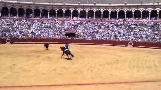 Corrida at Seville on the 8th of May 2011  Horse dance [upl. by Ahsocin]