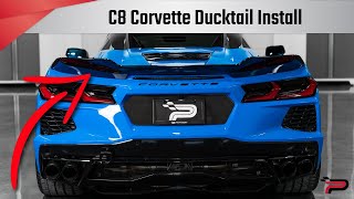 C8 Corvette Ducktail Rear Spoiler Install  Paragon Performance [upl. by Mit916]