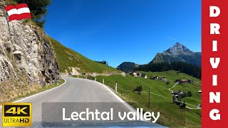 Driving in Austria 23 Lechtal valley From Lech to Steeg 4K 60fps [upl. by Jackquelin]