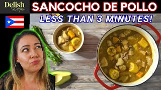 SANCOCHO DE POLLO Chicken Stew  Delish DLites  Puerto Rican Dishes [upl. by Lashond]