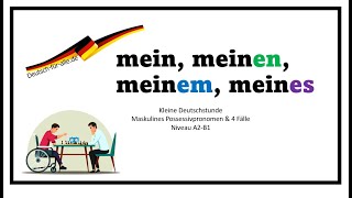 Possessivpronomen mein meinen meinem oder meines [upl. by Dduj]