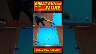 Great Run Out from Fluke  Shane Van Boening shorts [upl. by Anila289]