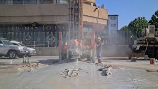 Drilling a borehole [upl. by Pepi]