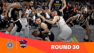 PartizanBaskonia  Round 30 Highlights  202324 Turkish Airlines EuroLeague [upl. by Pizor]