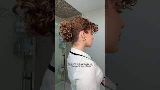 YOU HAVE TO TRY THIS EASY SUMMER CURLY UPDO IDEA ON YOUR CURLY HAIR☀️🫶🏼 [upl. by Htiek]