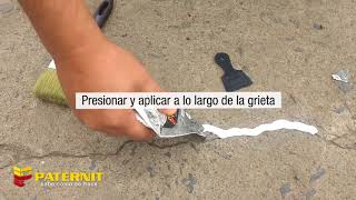 Sellamiento de grietas en pisos con Arquiflex [upl. by Ocer232]