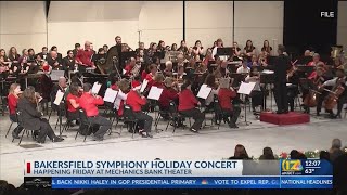 Bakersfield Symphony Orchestra holding annual holiday concert [upl. by Heiney465]