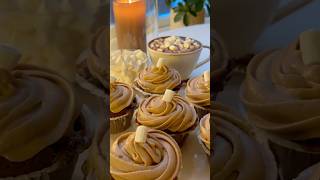 hotchocolate cupcakes 🤎 recept i länkar i bio trending viralvideo shorts easyrecipe baking [upl. by Kamin]