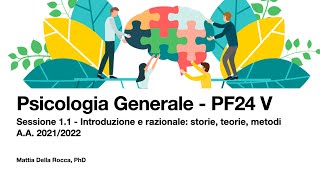 Psicologia Generale x PF 24  Introduzione alla psicologia la sua storia le sue tecniche [upl. by Meehahs]