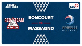 SB League  Day 15 BONCOURT vs MASSAGNO [upl. by Golanka]