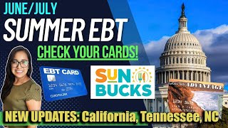 NEW 2024 SUMMER EBT UPDATE JUNE 2024 California Tennessee North Carolina West Virginia [upl. by Snah]