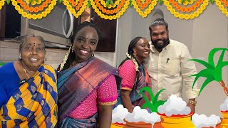 Amma amp Appa First Pongal Celebration in USA  பொங்கலோ பொங்கல்  RAM AND PIE [upl. by Pals]