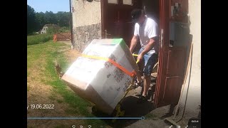 Wózek Transportowy Schodowy 200 kg 👉 Jak działa 🤔 Test na Schodach 🏡🪤👀 [upl. by Torrlow]