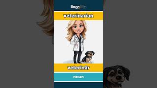 🇬🇧🇸🇪 veterinarian  veterinär  learn English  låt oss lära oss engelska [upl. by Ambrosia474]