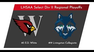 3 ED White vs 19 Livingston Collegiate Select Div II Regional Football Playoffs 112224 [upl. by Enitsirt]