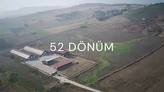 Satılık 52 dönüm52 bin m2Çiftlik hazır kurulu sistem herşey dahilManyasBalıkesir [upl. by Yelrehs]