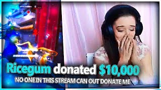 DONATING MONEY TO ATTRACTIVE TWITCH STREAMERS [upl. by Carmon]