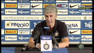 INTER CHANNEL CONFERENZA STAMPA GASPERINI 110711 [upl. by Aimahc]