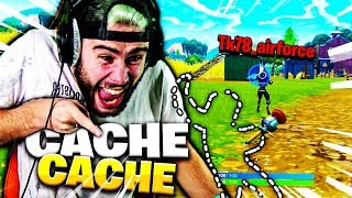 JUTILISE LE GLITCH INVISIBLE EN PLEIN CACHE CACHE AVEC TK SUR FORTNITE [upl. by Atikim]