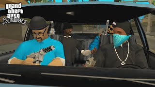 Varrios Los Aztecas vs Ballas DriveThru amp Drive By Missions in GTA San Andreas Alternative Gangs [upl. by Chak]