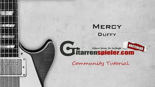 Mercy  Duffy  Gitarren Tutorial [upl. by Dry21]