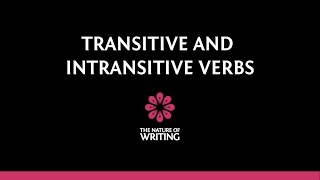 Transitive and Intransitive Verbs  Parts of Speech [upl. by Neyuh999]