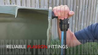 HOW TO INSTALL A WATER TANK CONNECTORS IN SECONDS [upl. by Penhall]