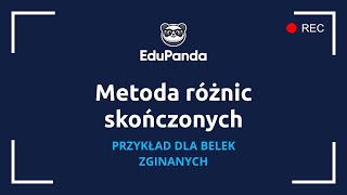 Metoda różnic skończonych  przykład z belką 1 [upl. by Anirod140]